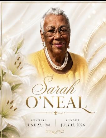 Ms. Sarah Edna O'Neal Obituary